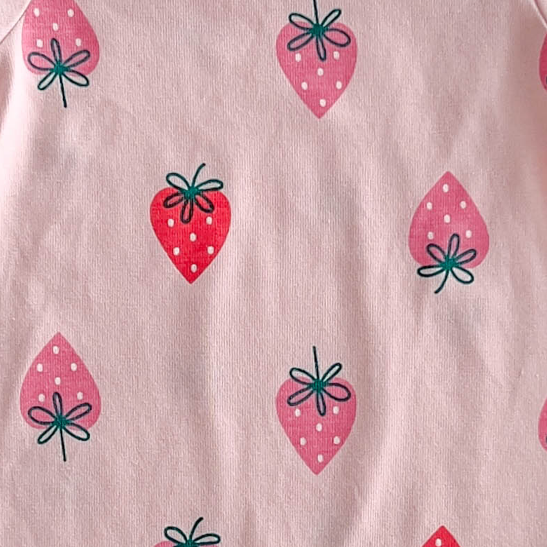 PINK STRAWBERRY JUMPSUIT