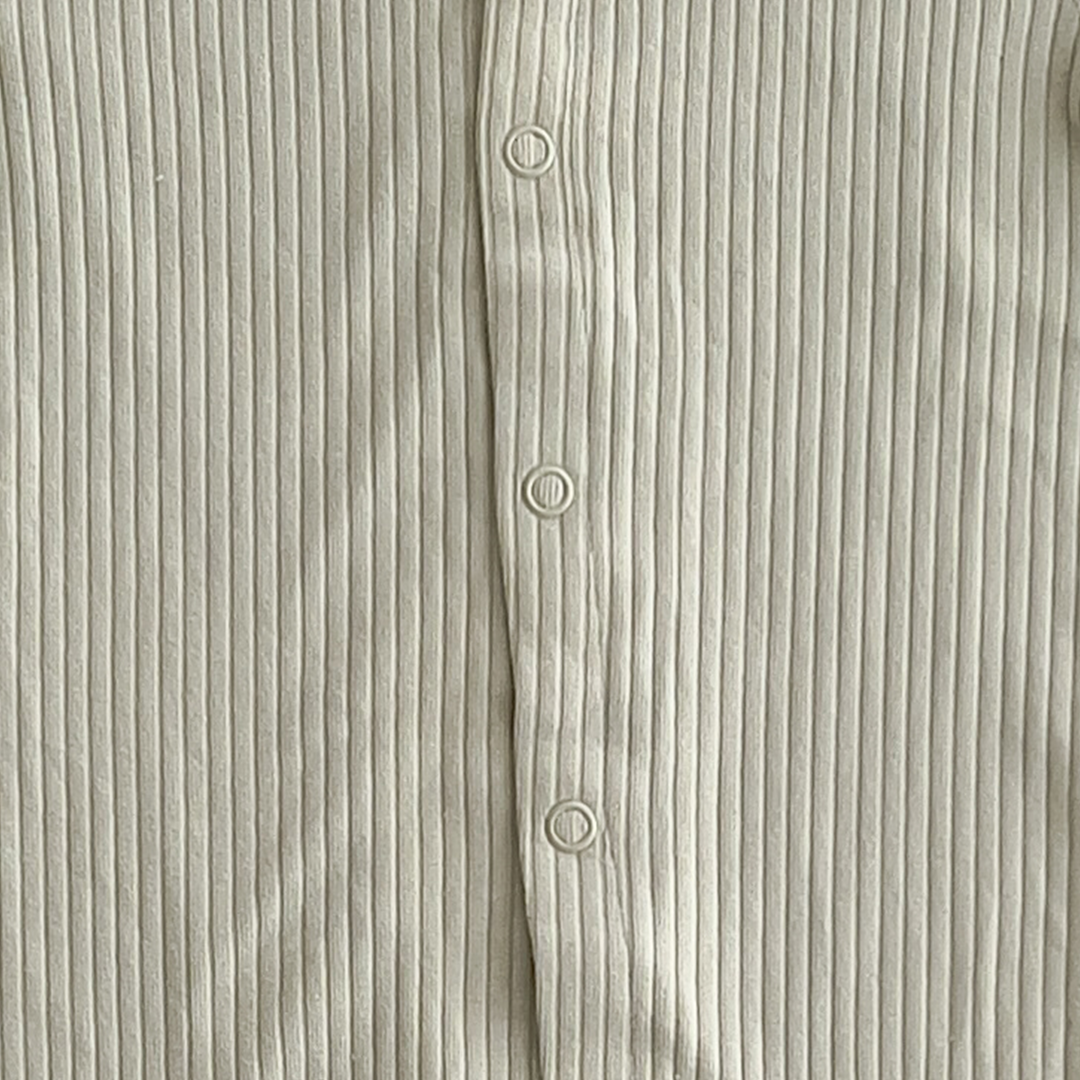 FRESH MINT GREEN COLORED RIBBED ROMPER