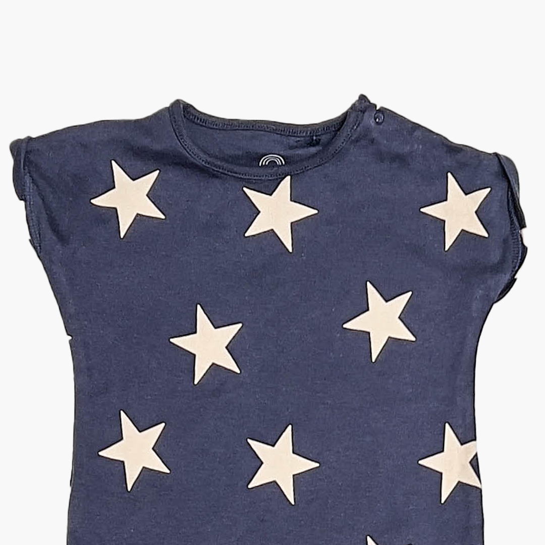 NAVY BLUE STAR PRINTED JUMPSUIT