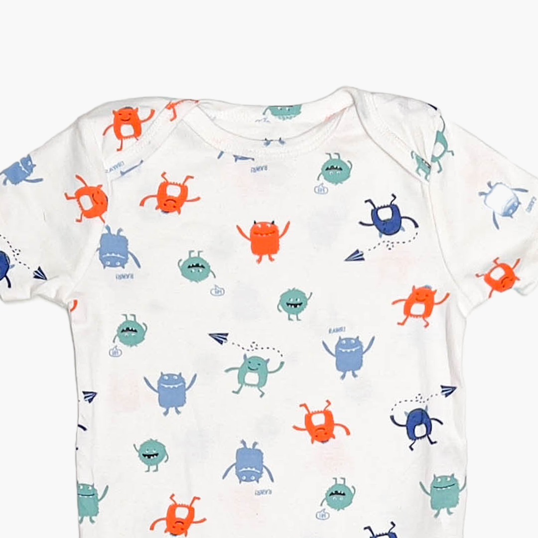 MULTICOLOUR PRINTED ONESIE