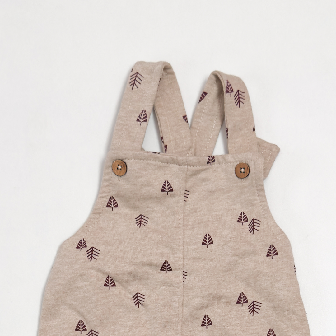 BROWN PATTERNED DUNGAREE