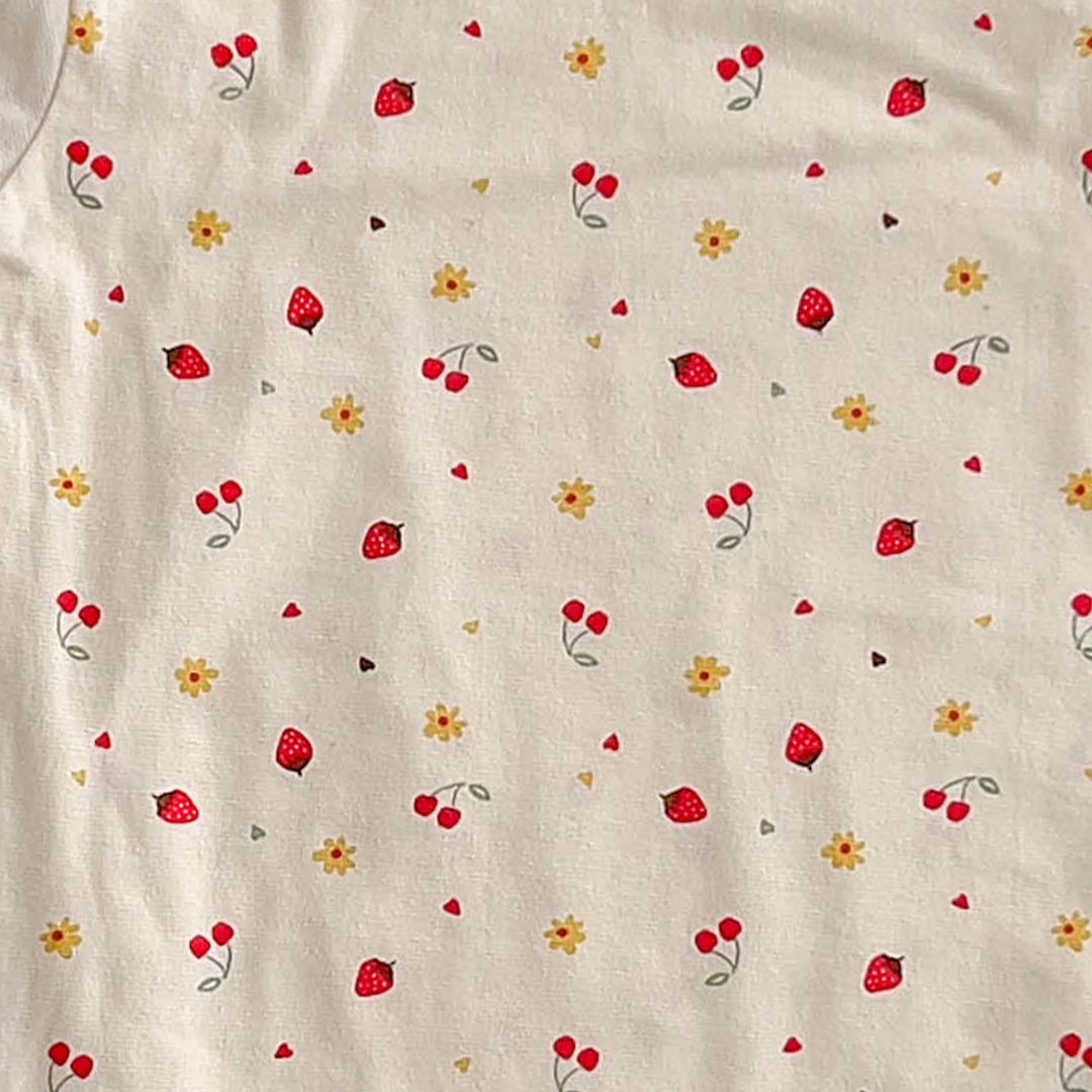 FRUIT PRINT COTTON ONESIE