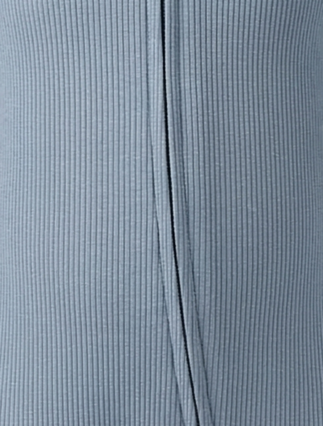 BLUE RIBBED ZIPPER SLEEPSUIT