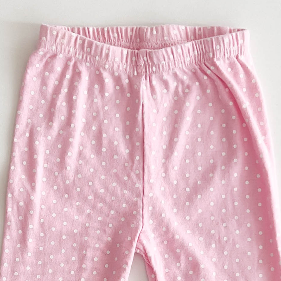 PINK POLKA DOTTED PANTS