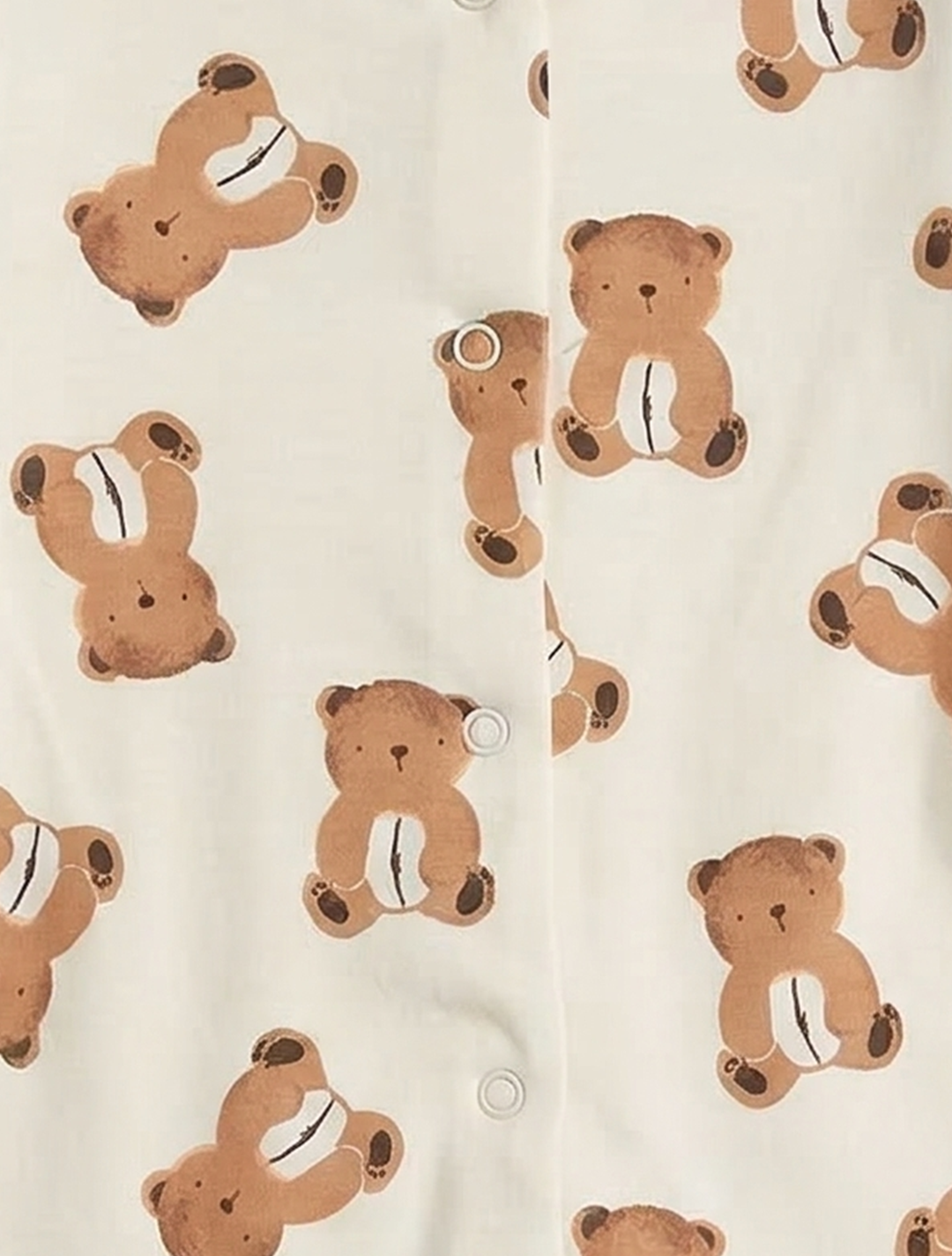 BEIGE TEADDY BEAR ROMPER