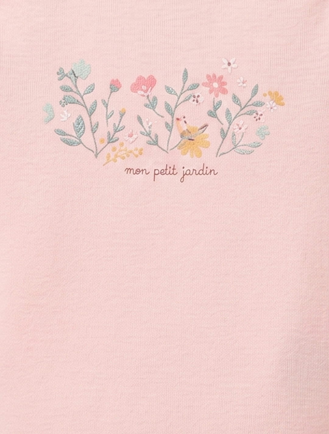PINK PEACH FLORAL ONESIE
