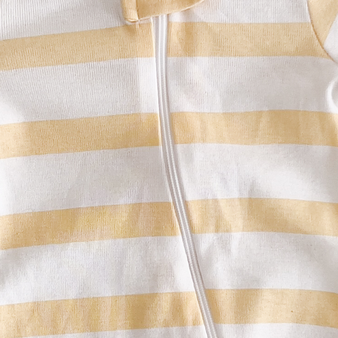 Yellow striped sleepsuit