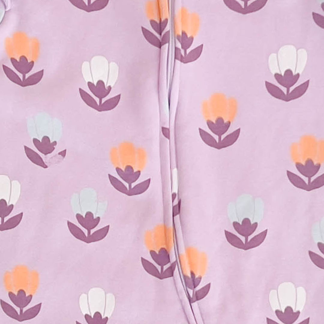 LAVENDER FLORAL  WINTER  ROMPER