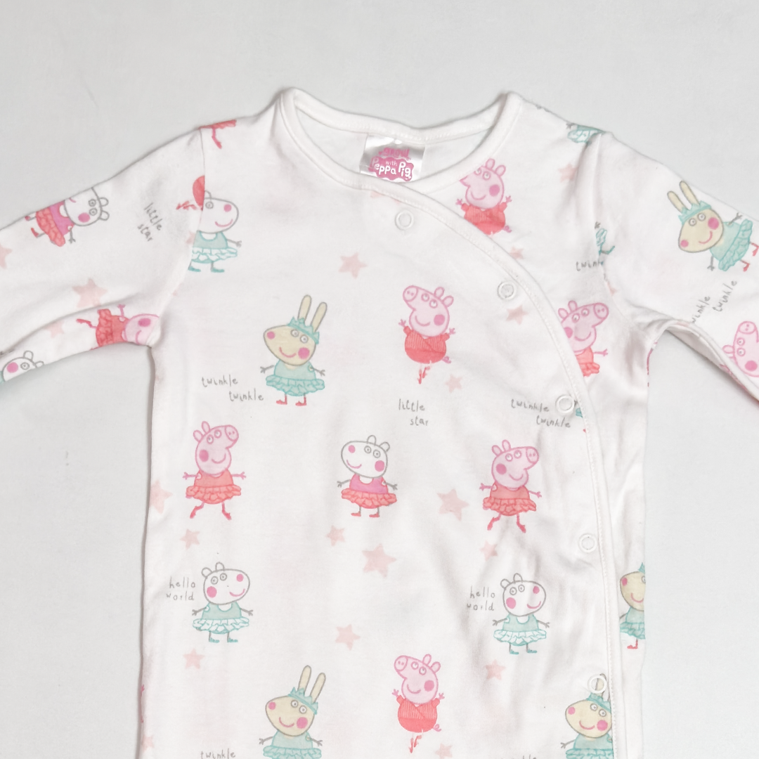 PEPA PIG BUTTON SLEEPSUIT
