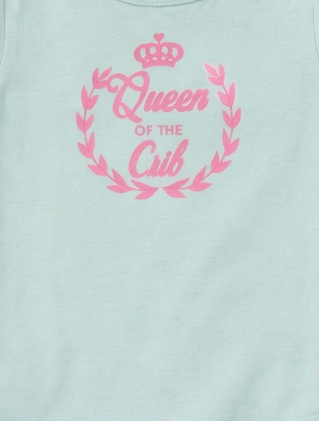 AQUA BLUE PRINTED ONESIE