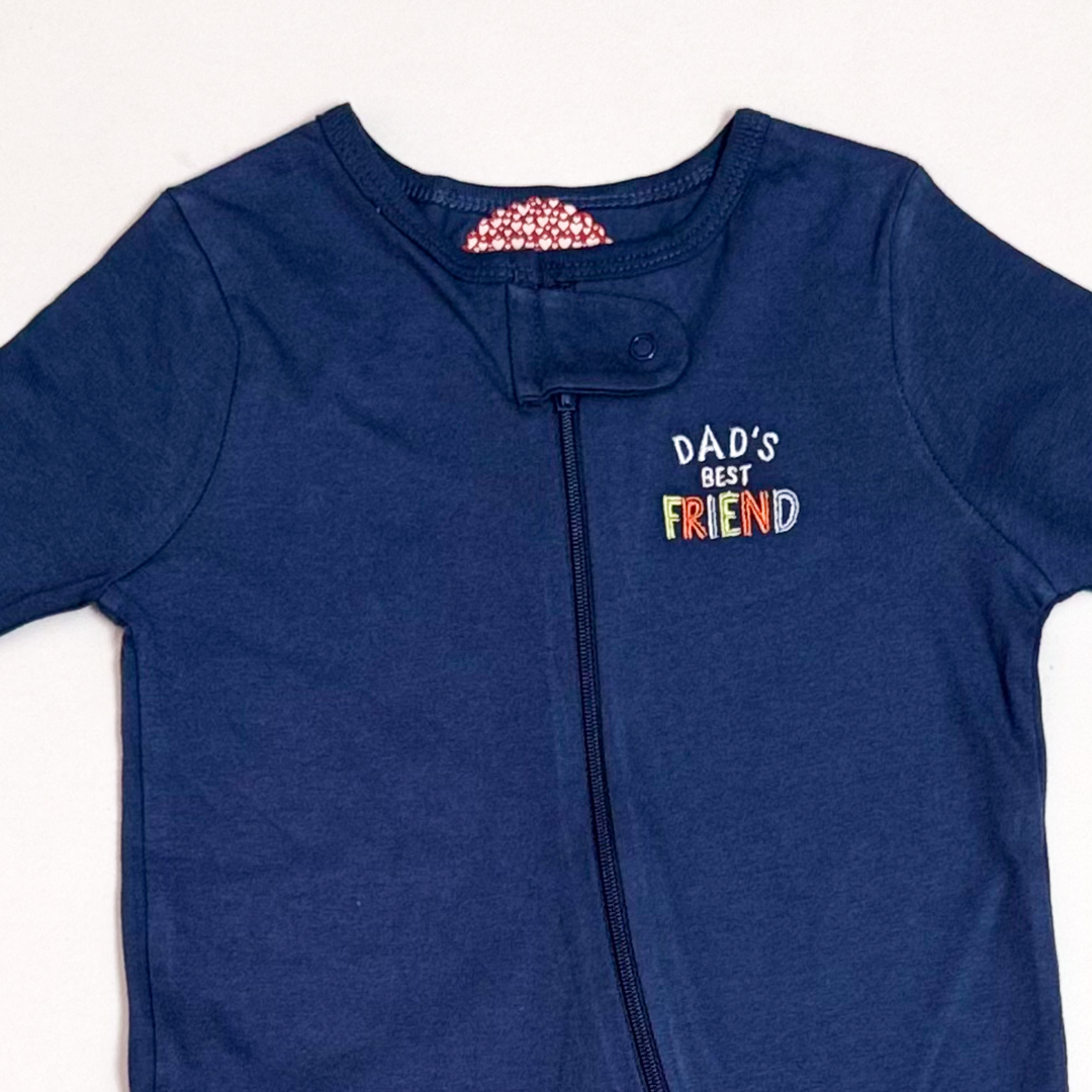 NAVY BLUE ZIPPER SLEEPSUIT