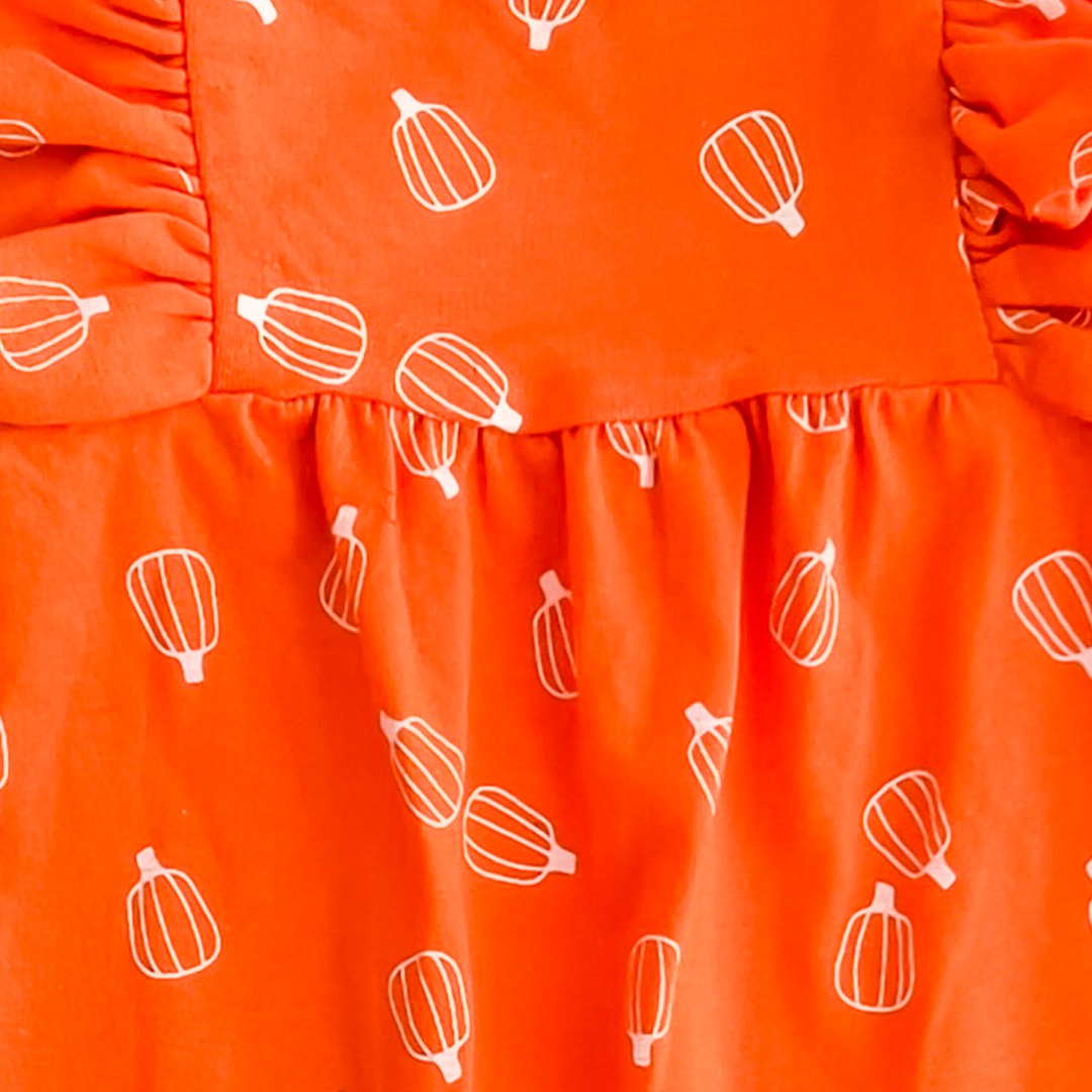 PUMKIN PATTERNED ROMPER
