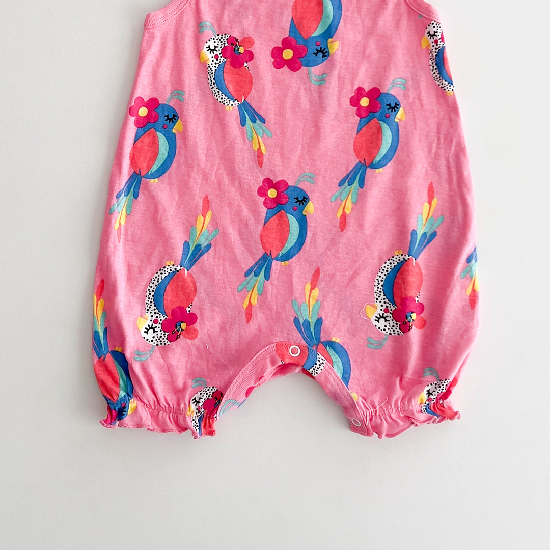 PINK PRINTED JUMPSUIT