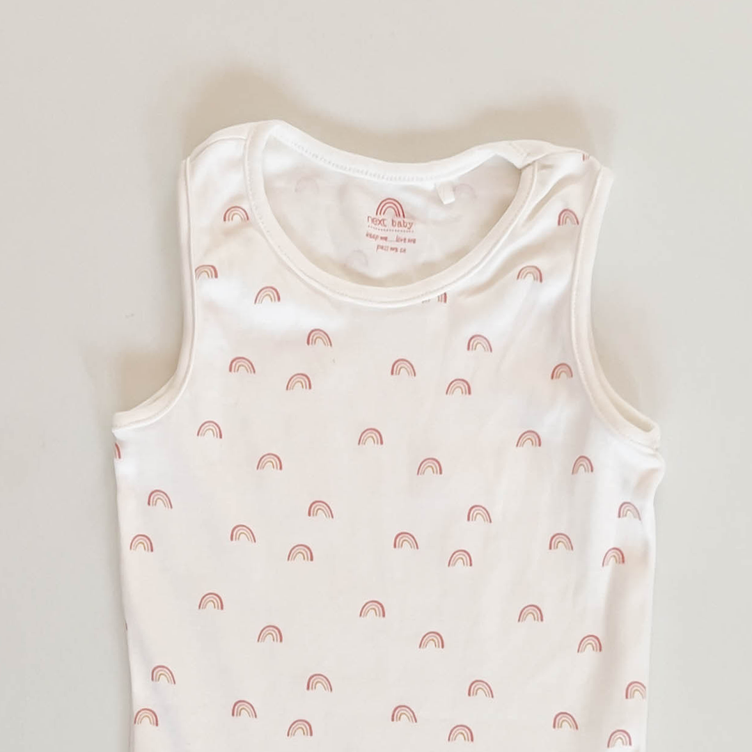 RAINBOW PRINTED SLEEVLESS ONESIES