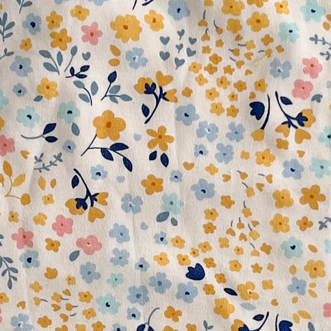 SMALL FLORAL PRINT BURP CLOTH