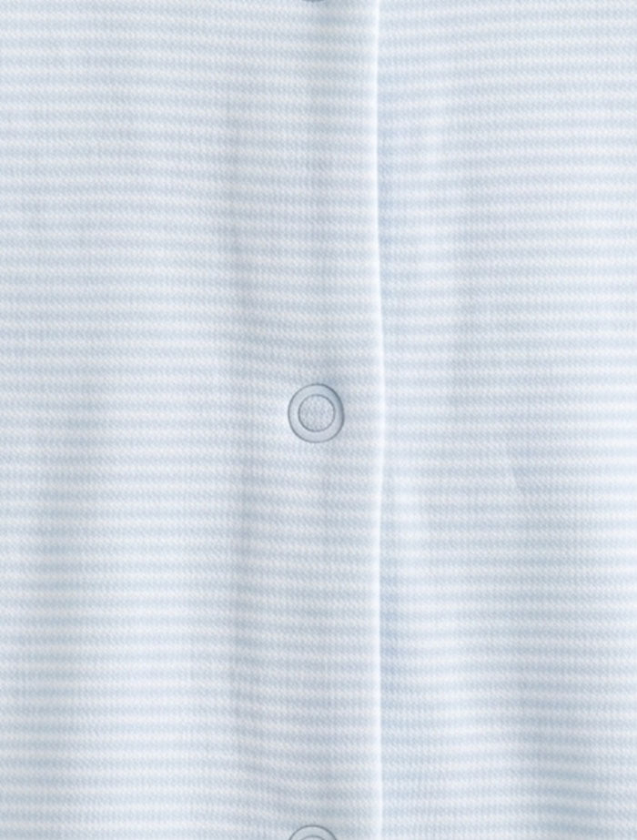 Blue stripes button sleepsuit