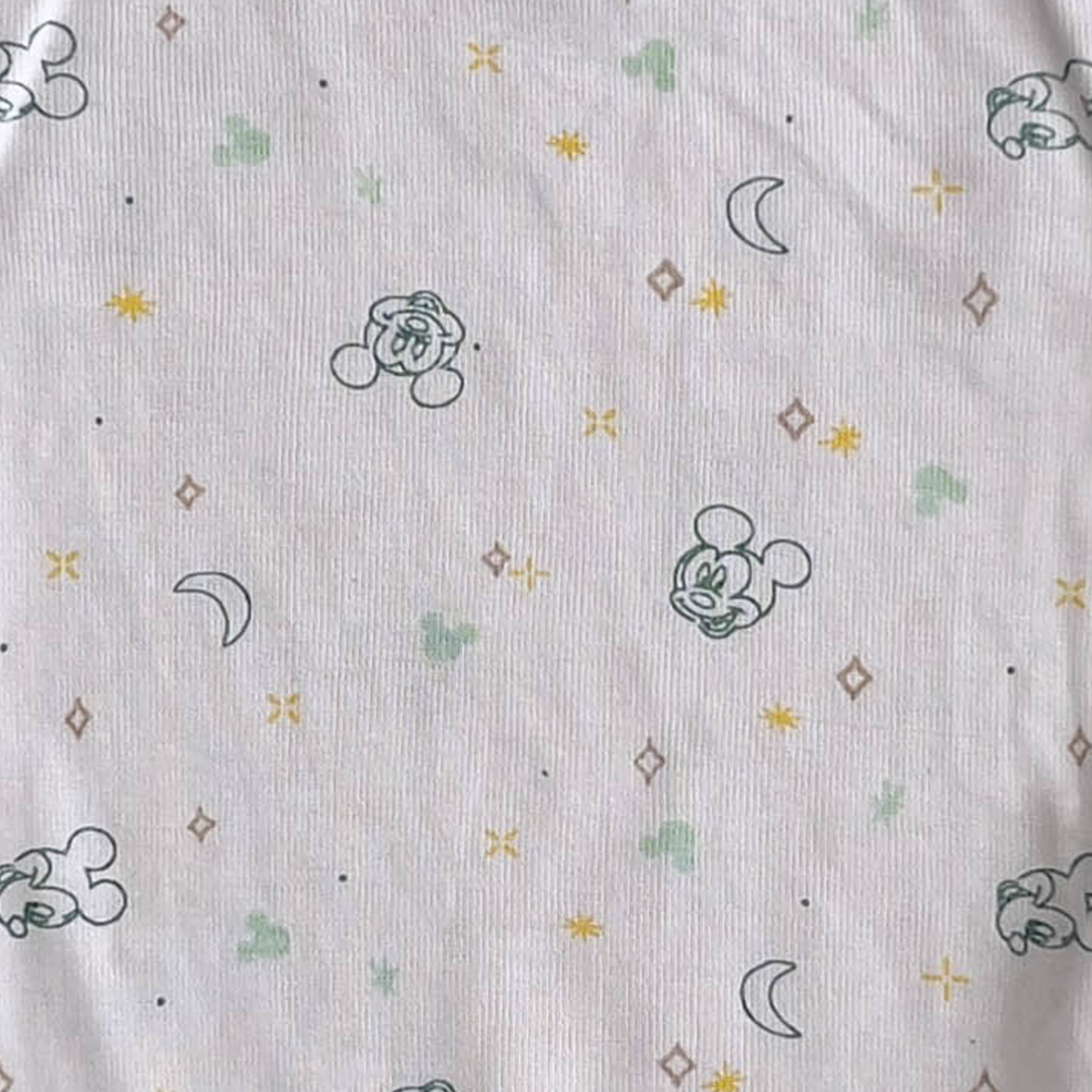 DISNEY BABY WHITE MICKEY PRINT ONESIE