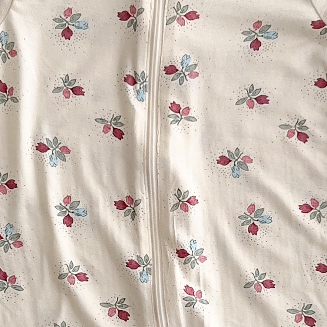 IVORY FLORAL PATTERNED ROMPER