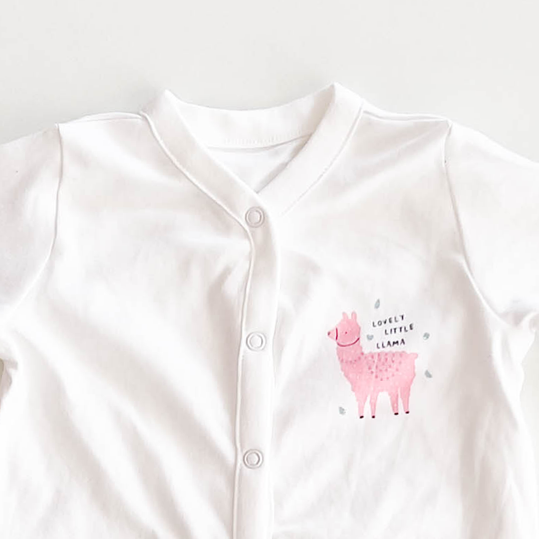 WHITE PLAIN UNISEX ROMPER