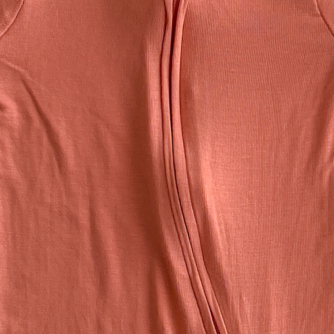 coral rose plain romper