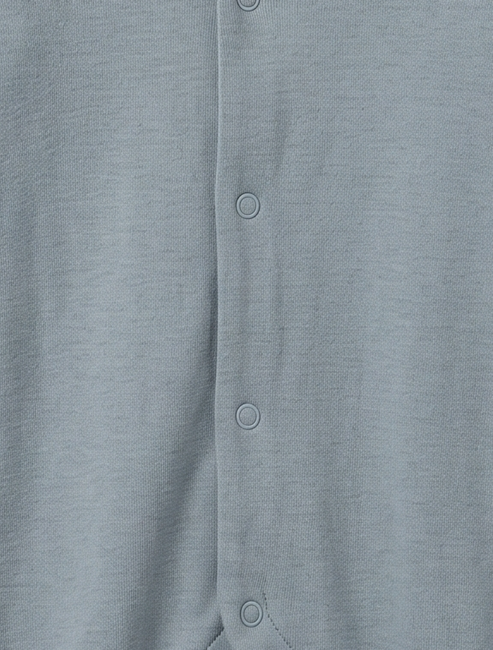 Blue grey button sleepsuit