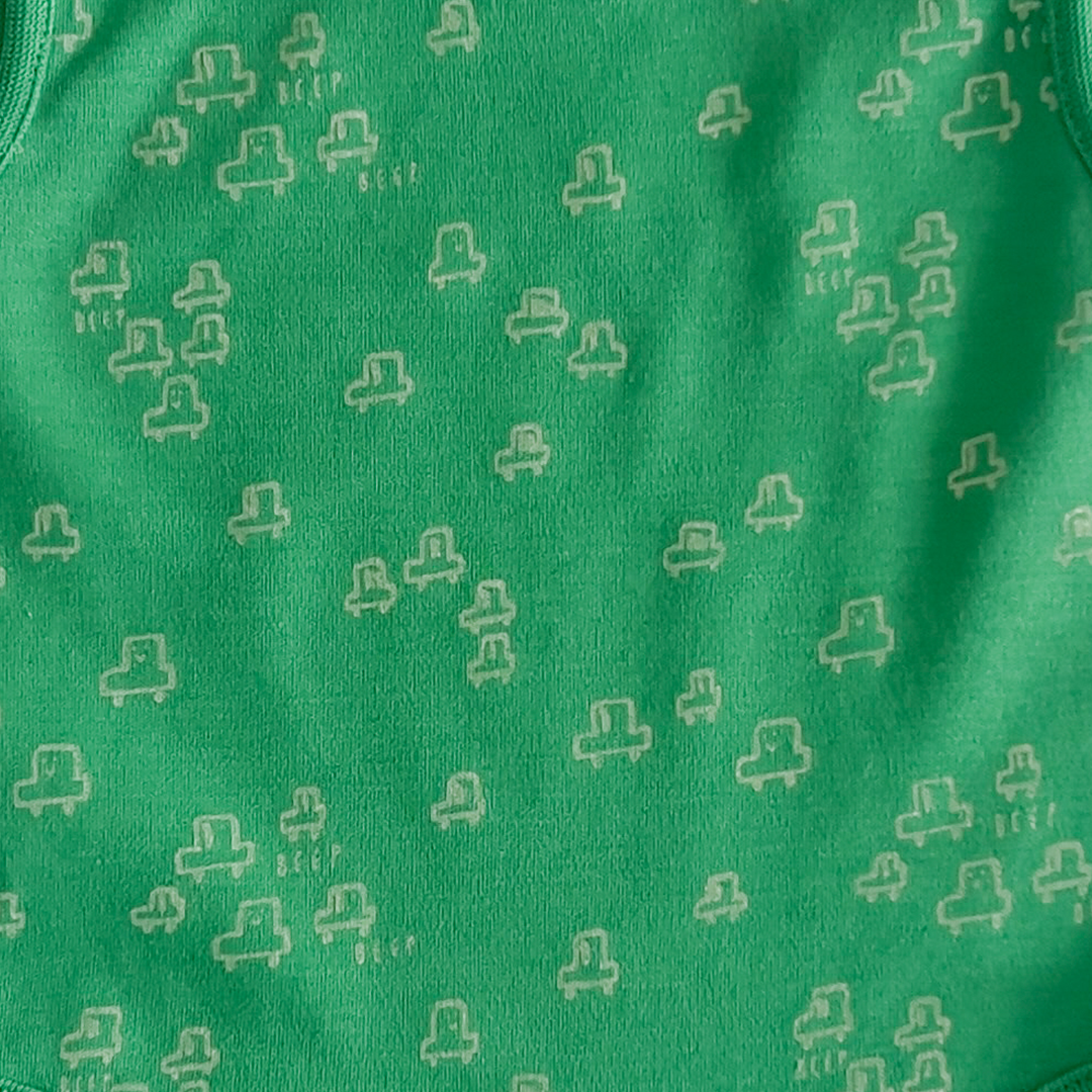 Green print sleepsuit