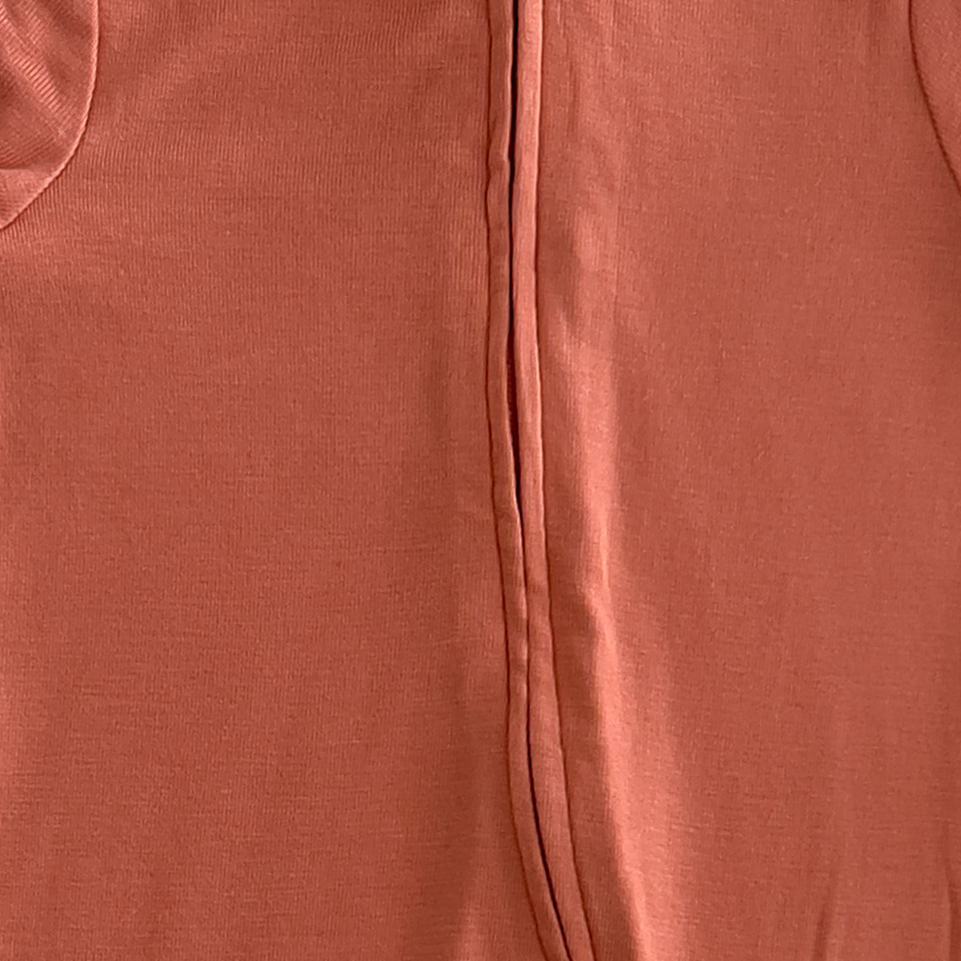 BURNT ORANGE PLAIN ROMPER