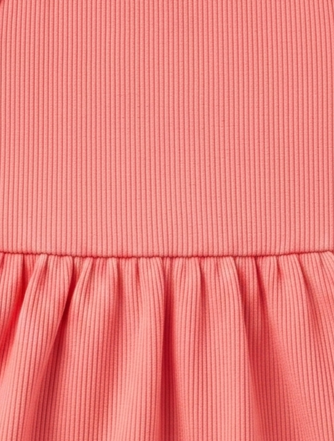 PEACH ORANGE POINTELLE SUNSUIT