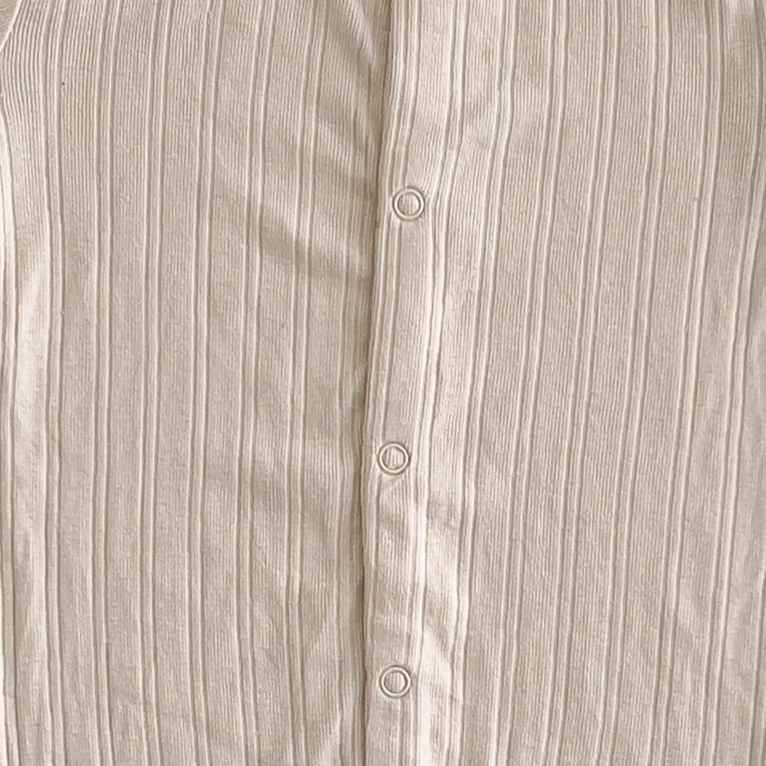 Ivory colored ribbed romper