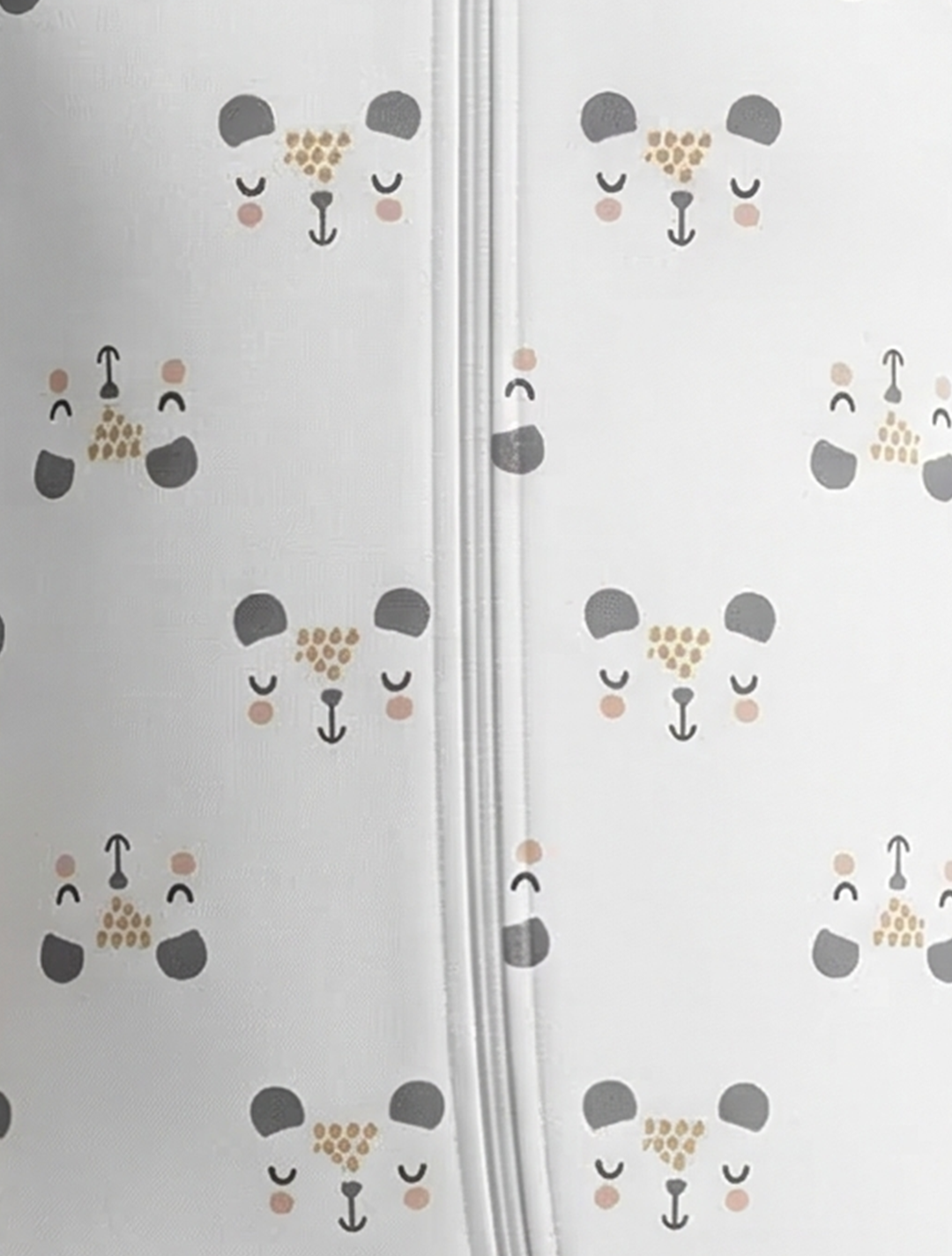 WHITE FACE PATTERNED SLEEPSUIT