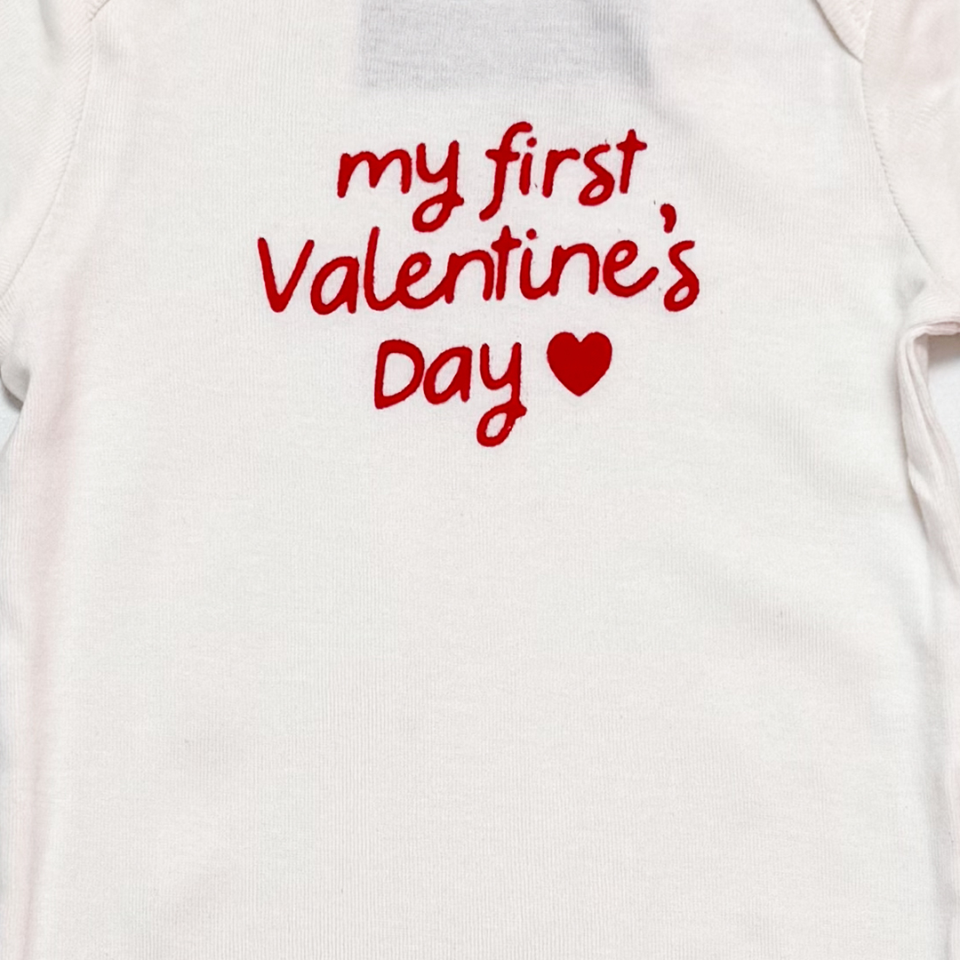 VALENTINES DAY PRINTED ONESIE