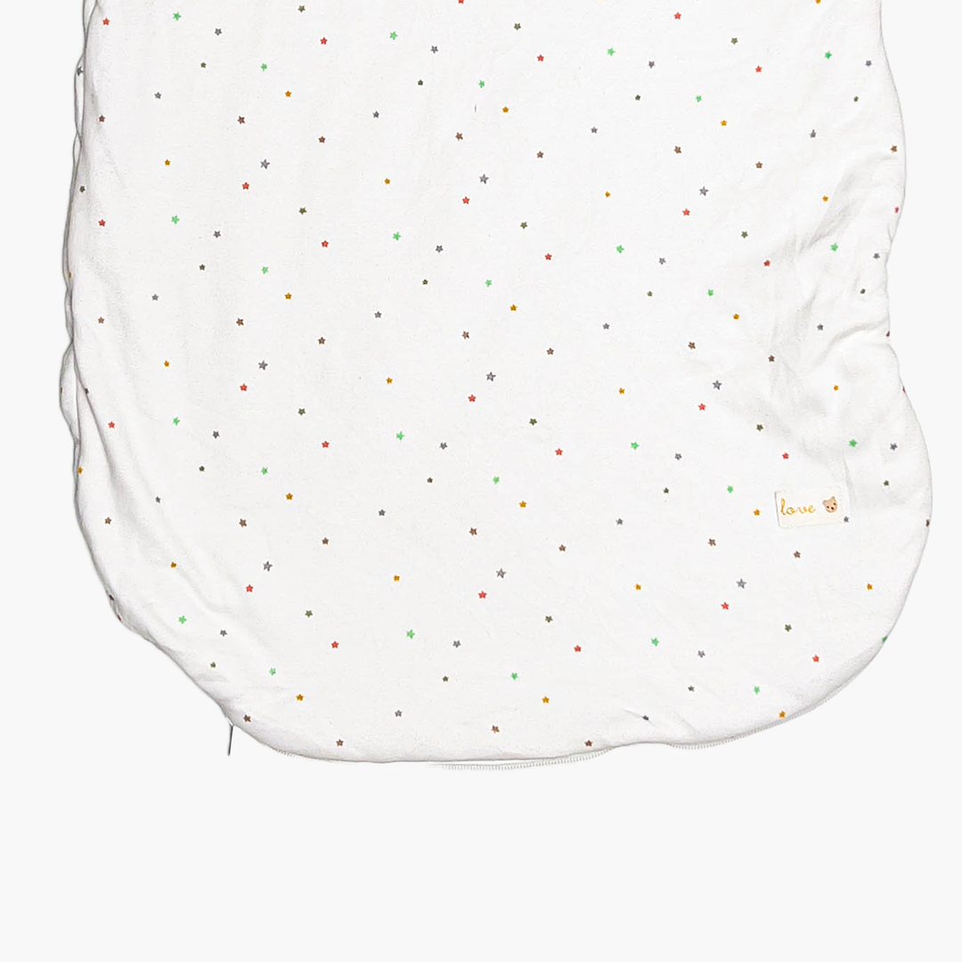 STAR PRINTED WHITE SLEEPING BAG