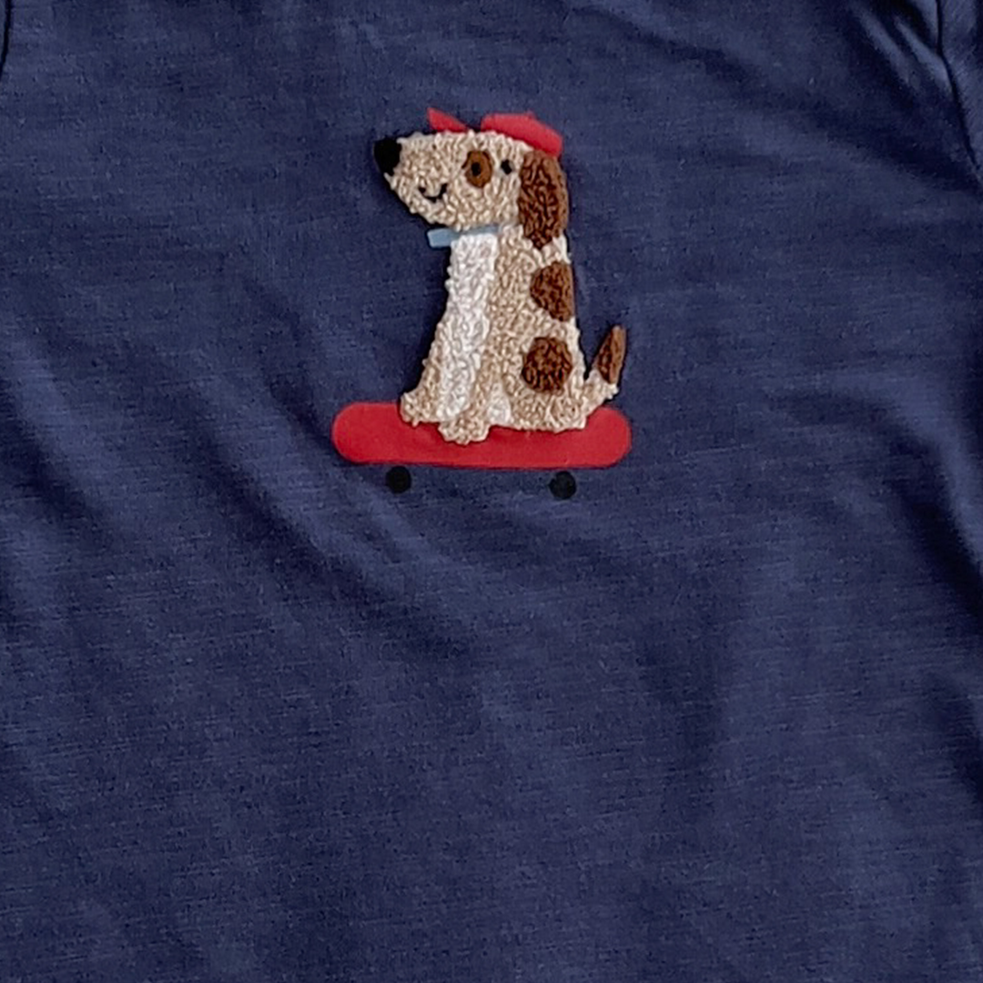 GARANIMALS BLUE  PUPPY PRINT ONESIE