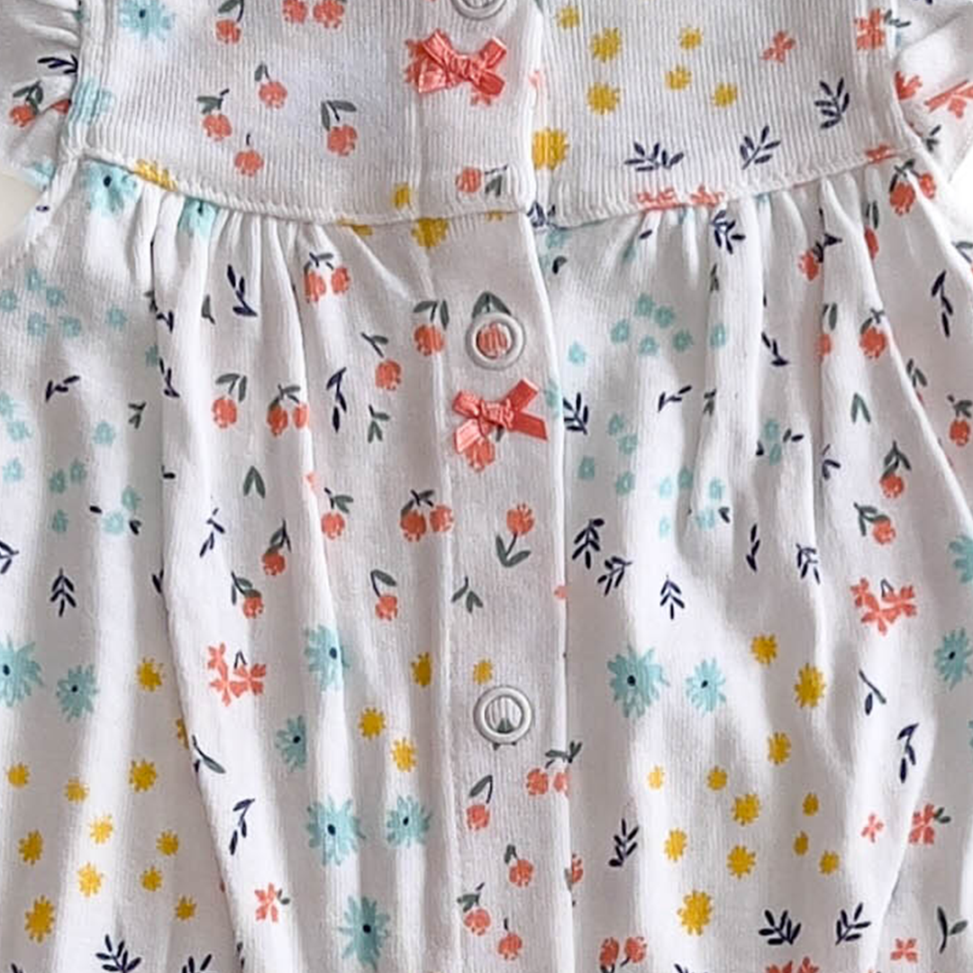 WHITE FLORAL PRINT JUMPSUIT