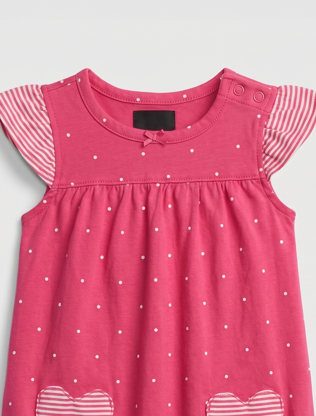 Hot pink polka dotted fancy jumpsuit