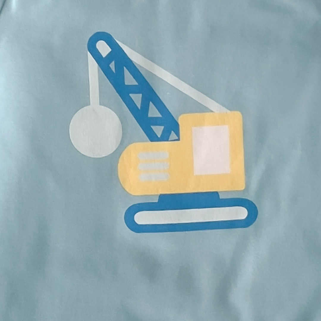 BOYS BLUE PRINT ONESIE