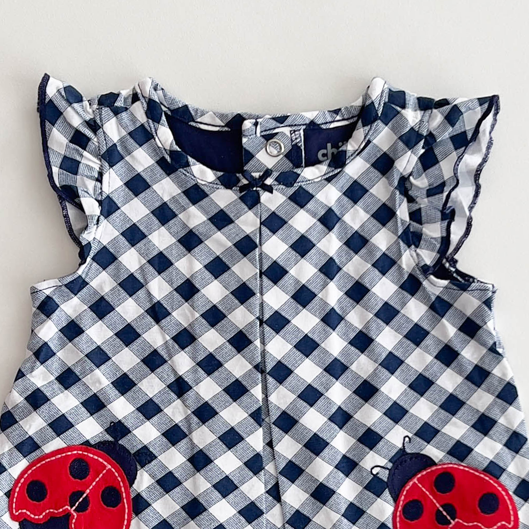 NAVY BLUE CHECKED FROCK