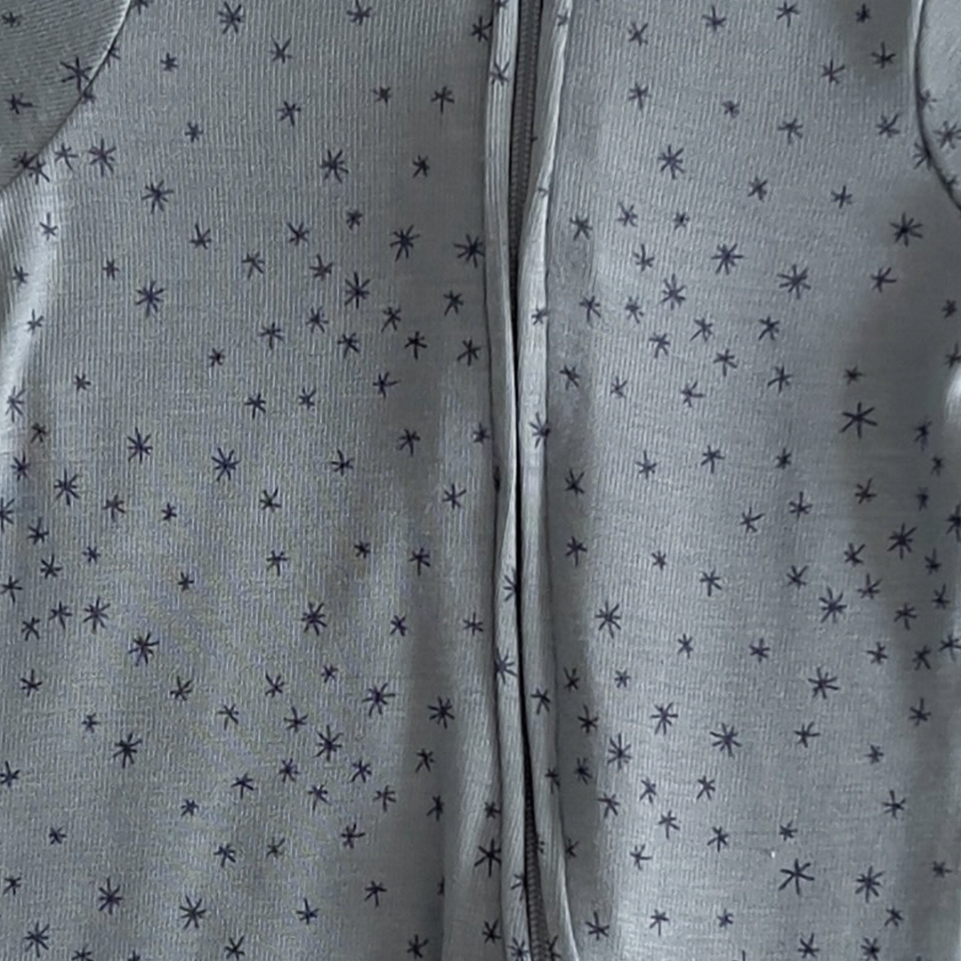 Blue grey star printed romper