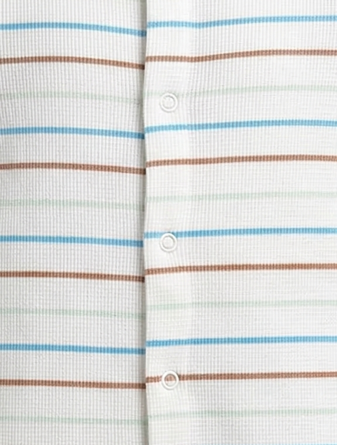 STRIPED KNITTED SLEEPSUIT