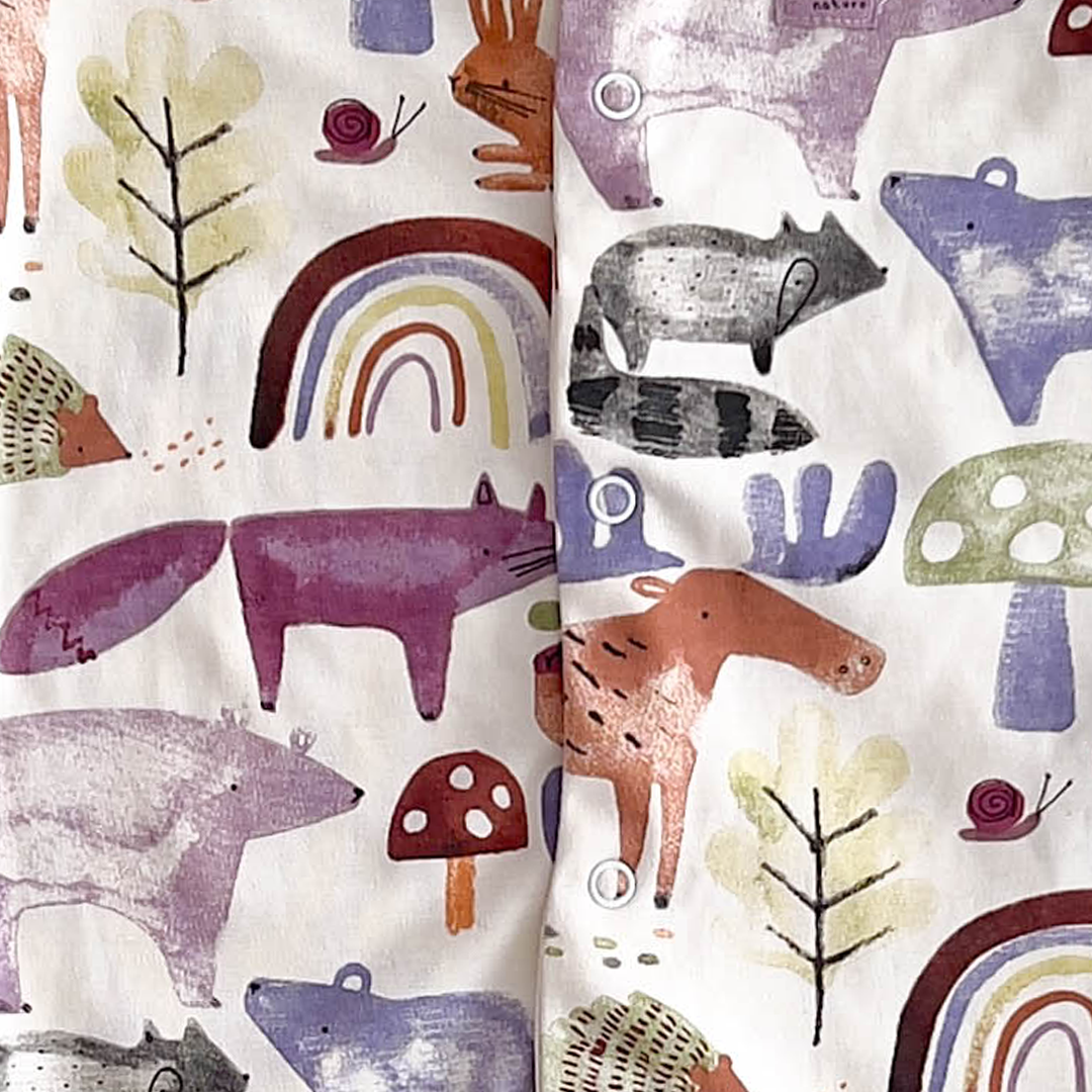 NEXT BABY ANIMAL PRINTED SLEEPSUIT