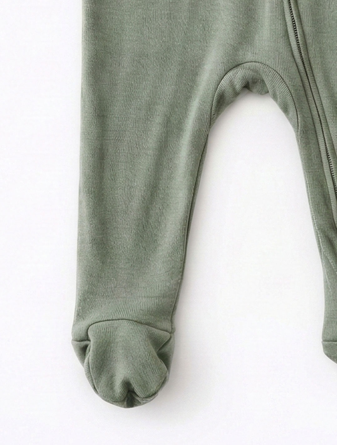 PLAIN OLIVE GREEN SLEEPSUIT