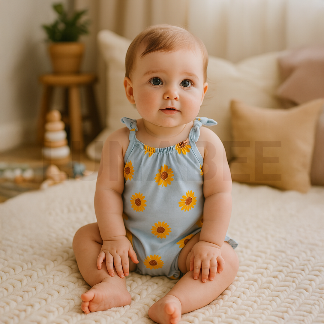 SUNFLOWER BLUE PRINTED JUMPSUIT