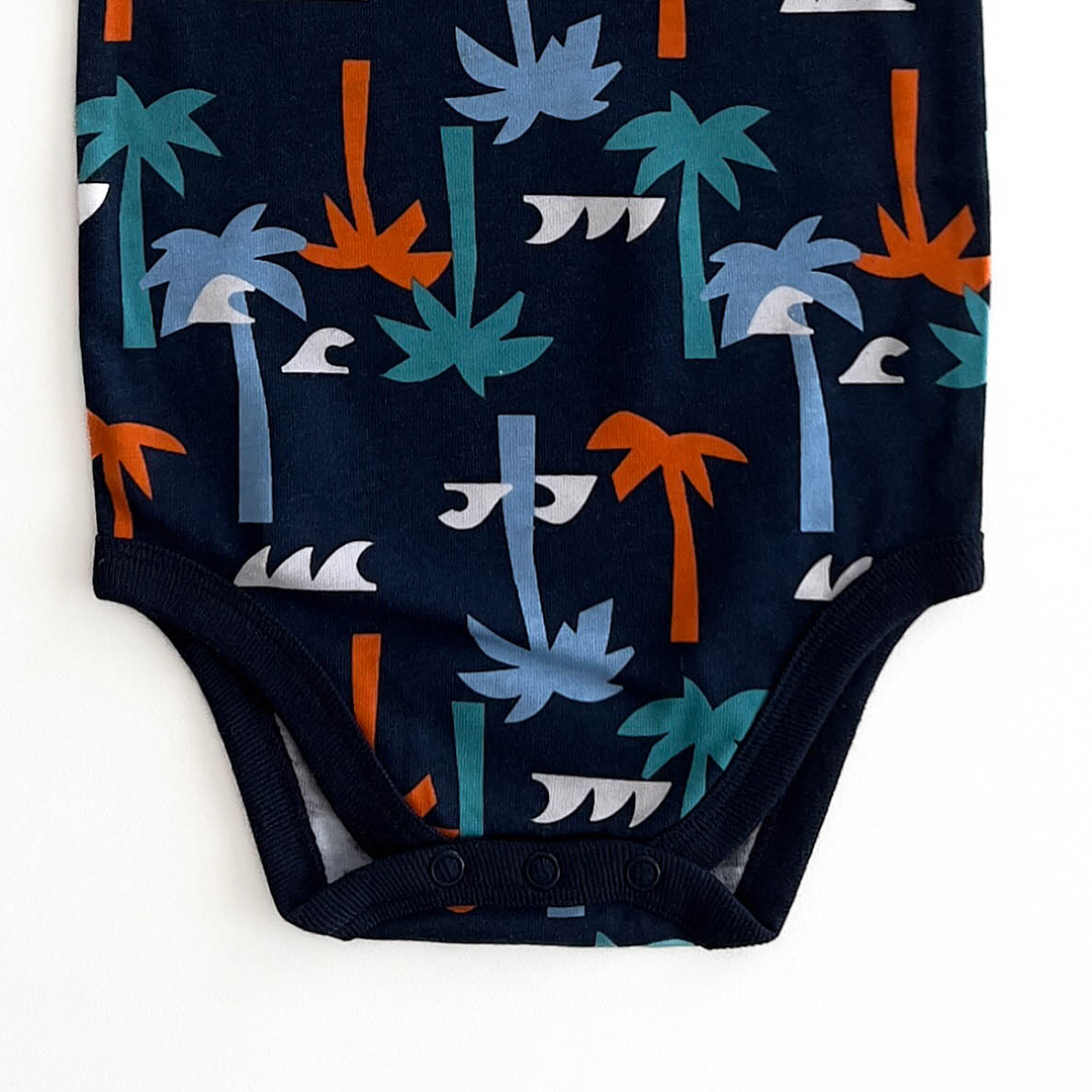 NAVY BLUE SLEEVELESS ONESIE