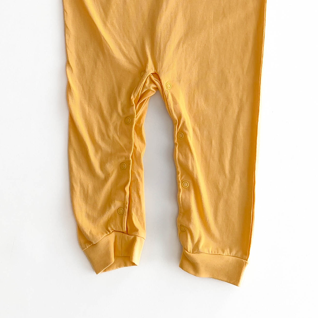 YELLOW POOH FACE ROMPER