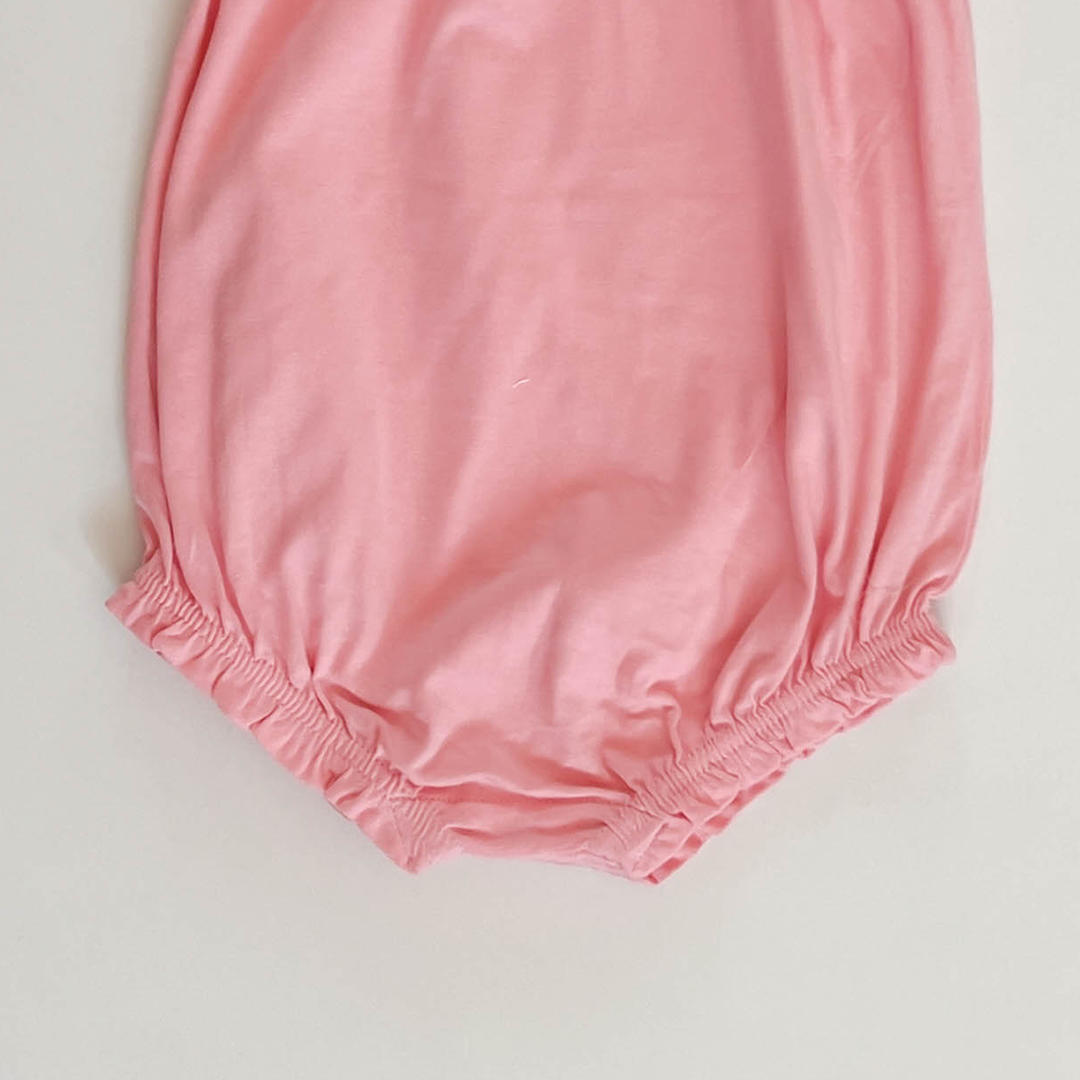 PINK PLAIN FANCY ONESIE
