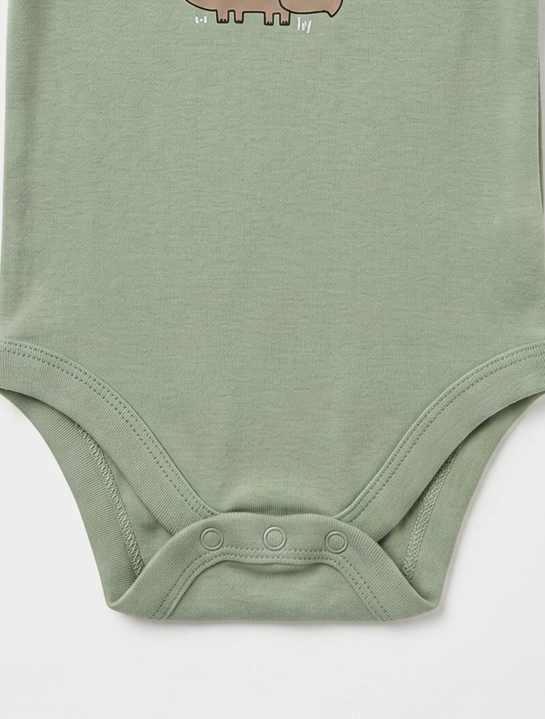 GREEN PRINTED ONESIE
