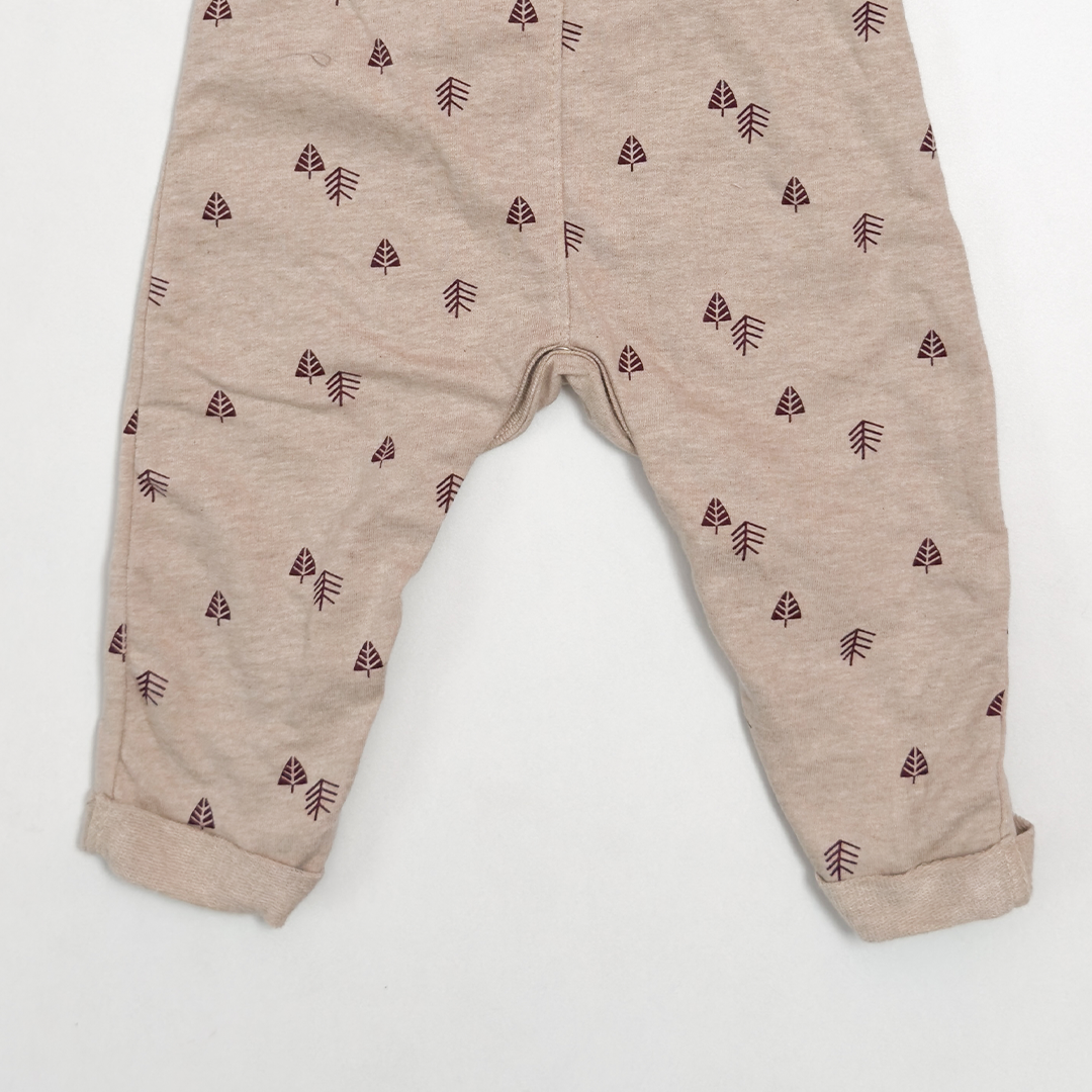 BROWN PATTERNED DUNGAREE