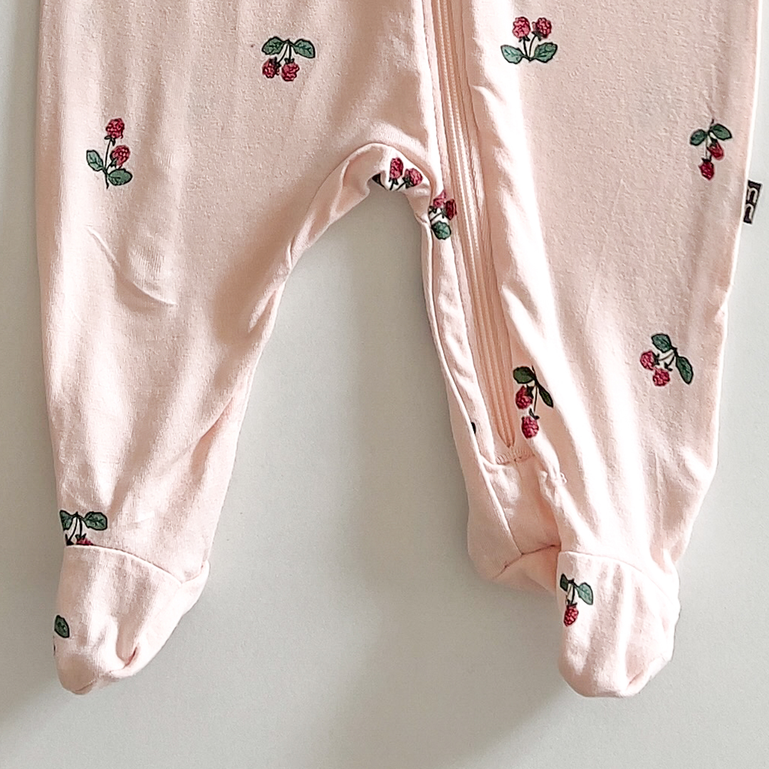 Light pink floral sleepsuit