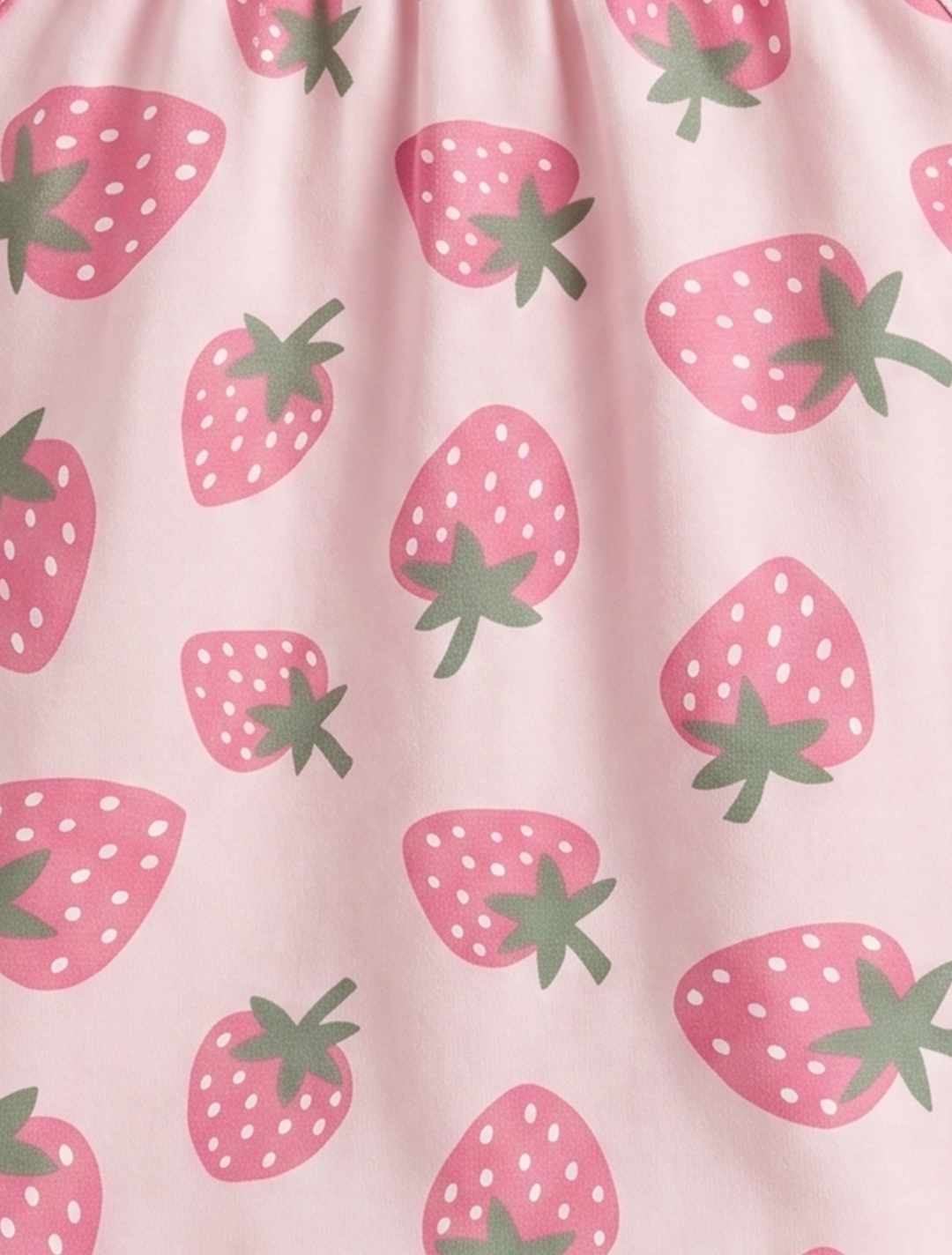 Pink strawberry fancy jumpsuit