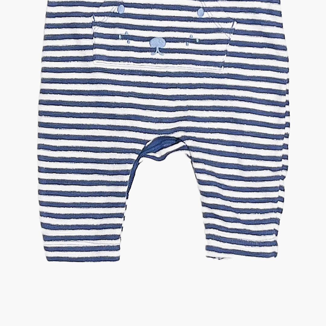 NAVY BLUE STRIPED ROMPER